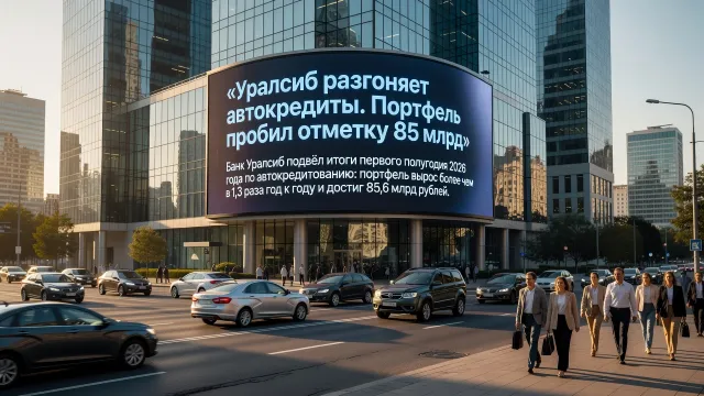 Уралсиб разгоняет автокредиты. Портфель пробил отметку 85 млрд